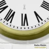 Horloge murale radiopilotée ø 25 cm - style rétro silencieux