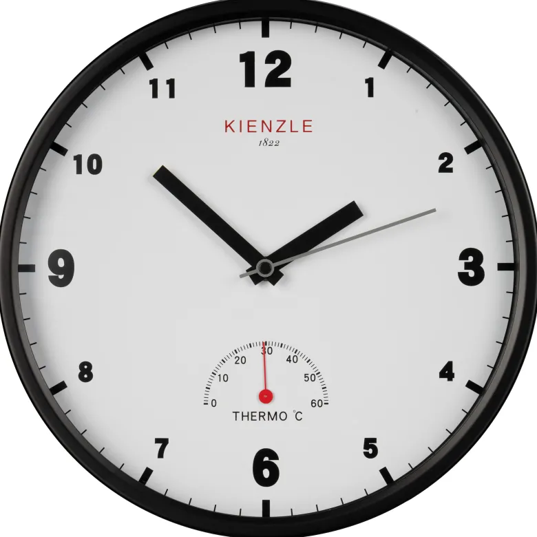 Horloge murale radio-pilotée d’extérieur kienzle dcf 30 cm