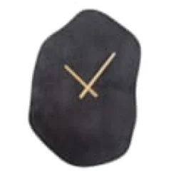 Horloge organic noir 50 x 35 cm