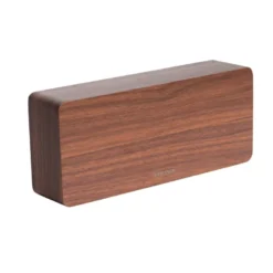 Horloge réveil en bois square - h. 9 cm