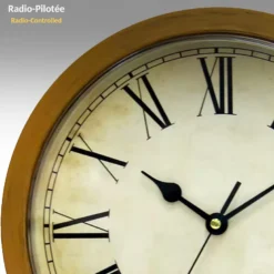 Horloge secret box copper, rétro, ø 25 cm, compartiment secret