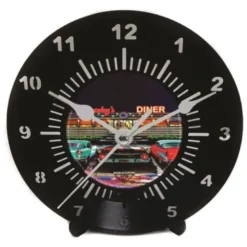 Horloge vinyle 45t recyclé diner