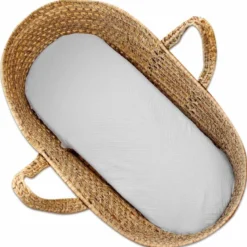 Housse couffin ovale gaze coton jeanne