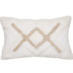 Housse de coussin tufté 30x50 cm