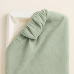 Housse de matelas à langer bio vert