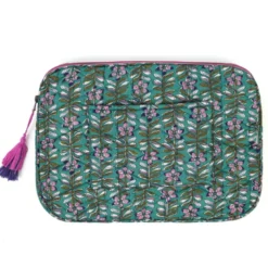 Housse de protection ordinateur en coton Vert
