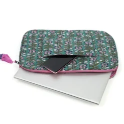 Housse de protection ordinateur en coton Vert