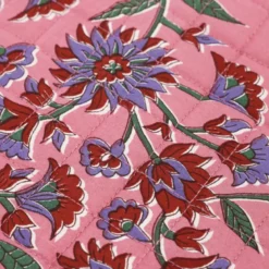 Housse de protection ordinateur en coton Rose