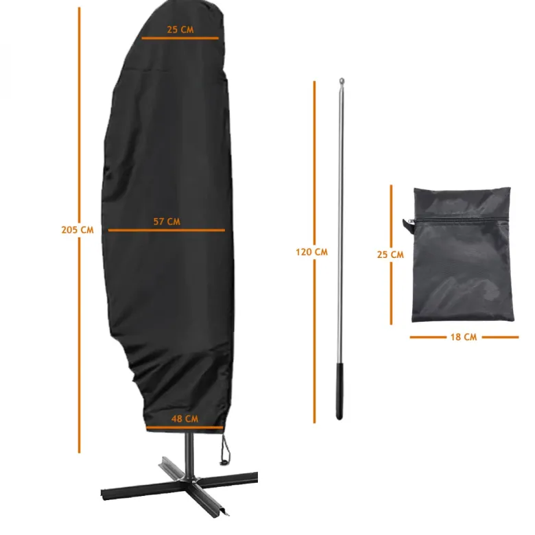 Housse de protection parasol - 205 cm