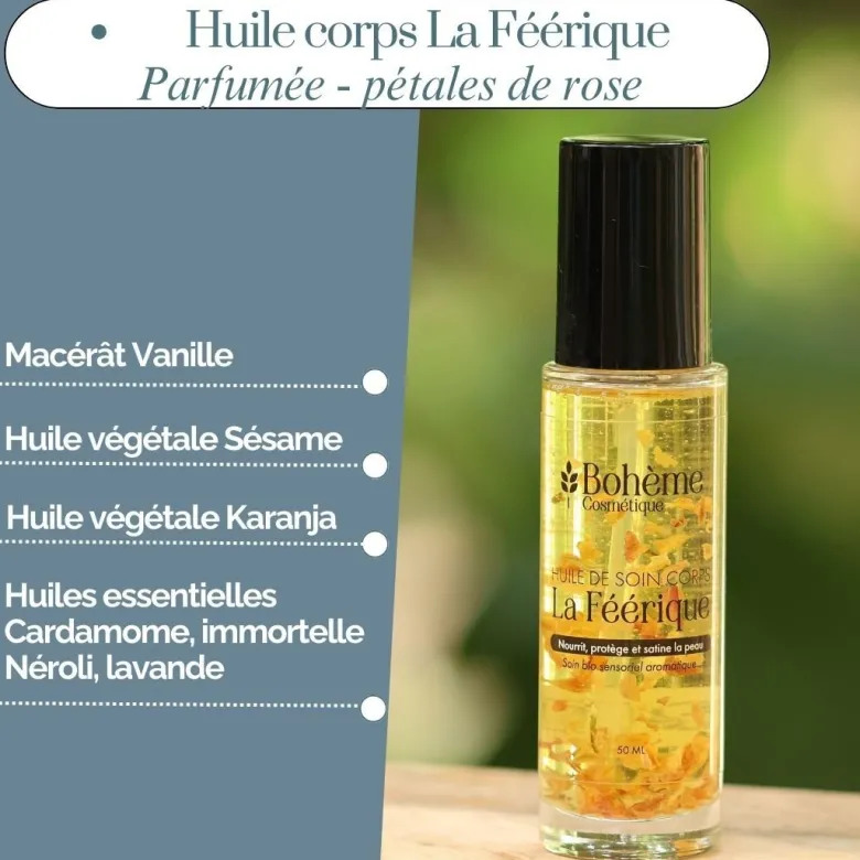 Huile corps bio la féérique