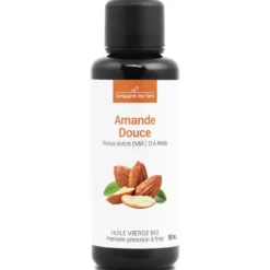 Huile d'amande douce bio - 50ml - fraîcheur garantie oxycert® - vierge & de 1??
