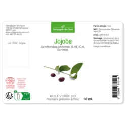 Huile de jojoba bio - 200ml - fraîcheur garantie oxycert® - vierge & de 1?? pres