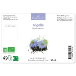 Huile de nigelle bio - 100ml - fraîcheur garantie oxycert® - vierge & de 1?? pre