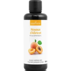 Huile de noyaux d'abricot bio - 100ml - fraîcheur garantie oxycert® - vierge & d