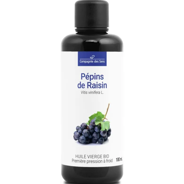 Huile de pépins de raisin bio - 100ml - fraîcheur garantie oxycert® - vierge & d