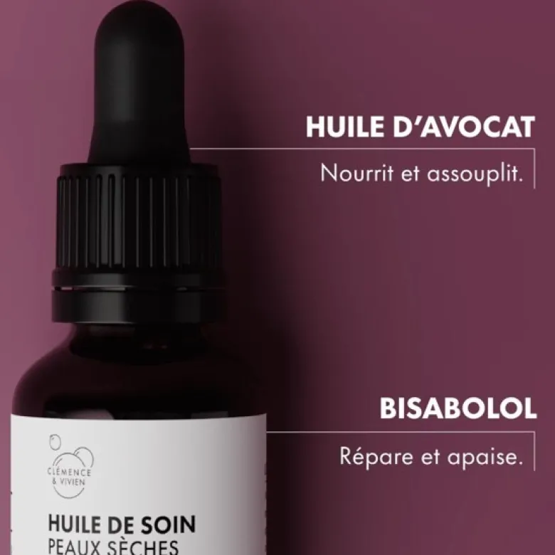 Huile de soin peaux sèches