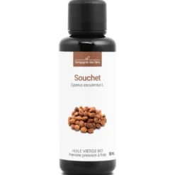 Huile de souchet bio - 50ml - fraîcheur garantie oxycert® - vierge & de 1?? pres