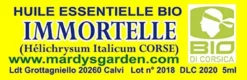 Huile essentielle bio immortelle 5ml