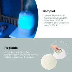 Humidificateur d'air wave babymoov