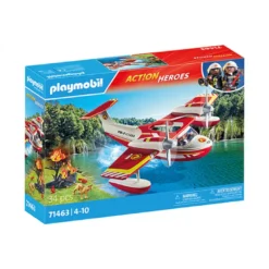 Hydravion avec pompier