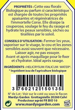 Hydrolat bio hélichryse 100ml immortelle