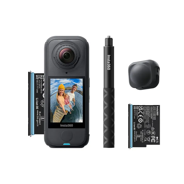 Insta360 caméra 360 x4 air noir starter pack