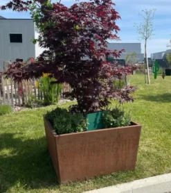 Jardinière big en acier corten