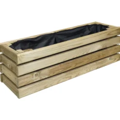 Jardinière en bois 59 x 19 x 19 cm