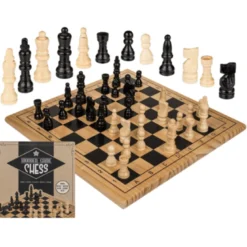 Jeu d'échec en bois grand modèle