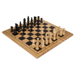 Jeu d'échec en bois grand modèle