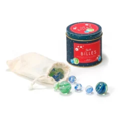 Jeu de billes avec boîte en métal