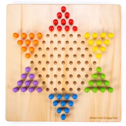 Jeu de dames chinoises en bois