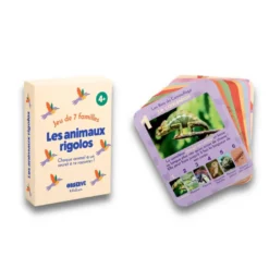 Jeu de 7 familles, les animaux rigolos