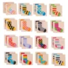 Jeu de mémoire de chaussettes en bois