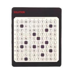 Jeu de mots croisés en bois