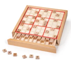Jeu de sudoku en bois