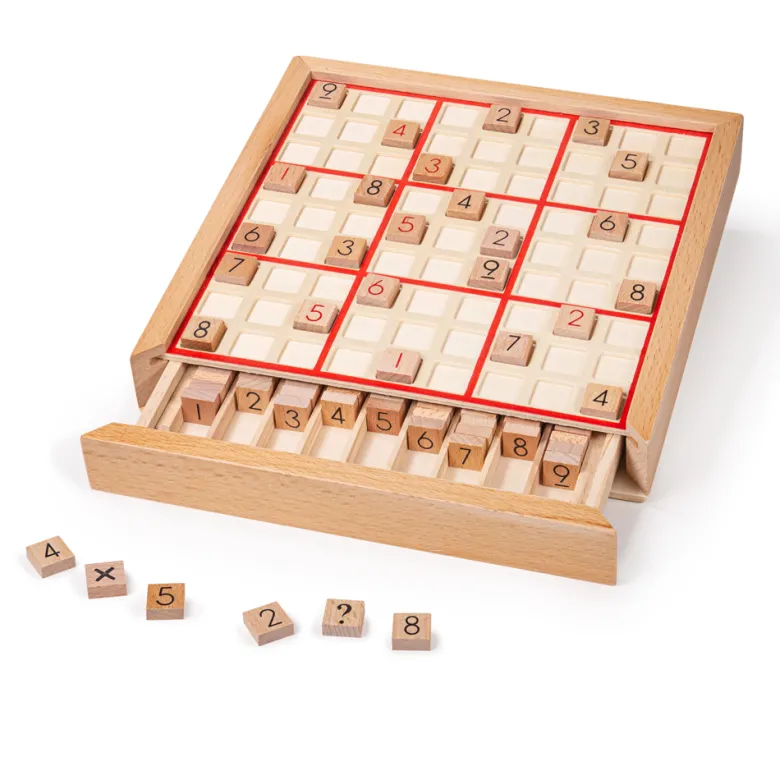 Jeu de sudoku en bois