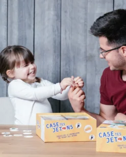 Jeu éducatif, jeu de tri, vocabulaire : case tes jetons niveau 1