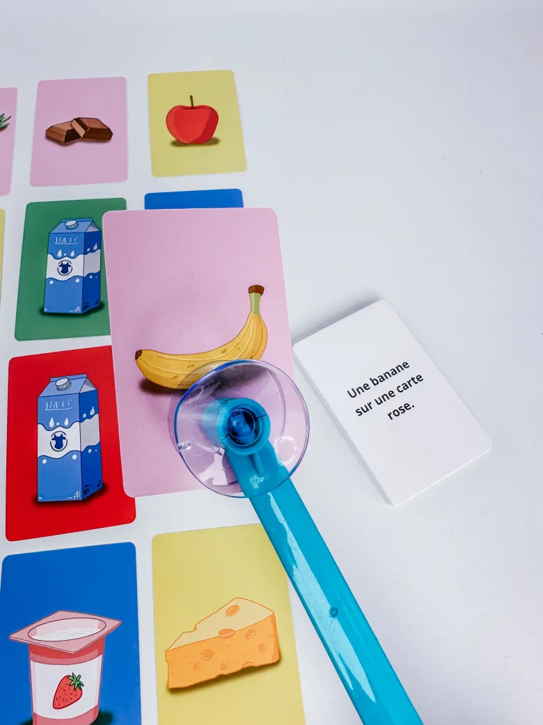 Jeu educatif apprentissage du vocabulaire des aliments : distracto aliments