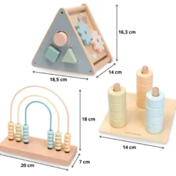 Jouet d'activité montessori bois 2-3 ans