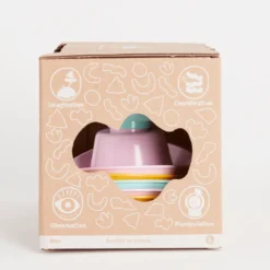 Jouet de bain made in france en matière recyclée barques gigognes x6