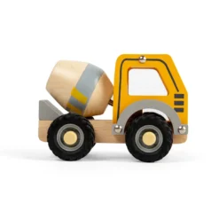 Jouet de mini camion mélangeur en bois