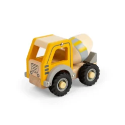 Jouet de mini camion mélangeur en bois