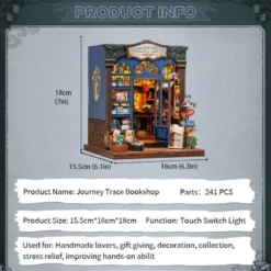 Journey trace shop - maquette booknook serre-livre