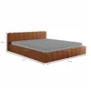 Kansas lit nuage 160x200cm en velours marron