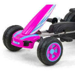 Kart à pédales viper - couleur rose