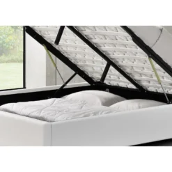 Kennington lit coffre 140 x 190 cm blanc