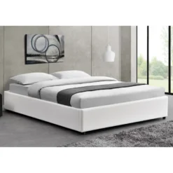 Kennington lit coffre 160 x 200 cm blanc