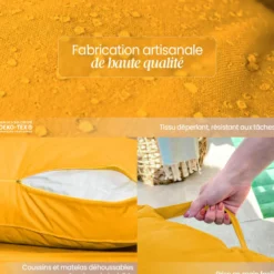 Kit coussins de palette déhoussables