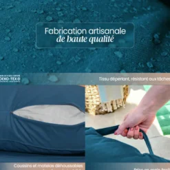 Kit coussins de palette déhoussables